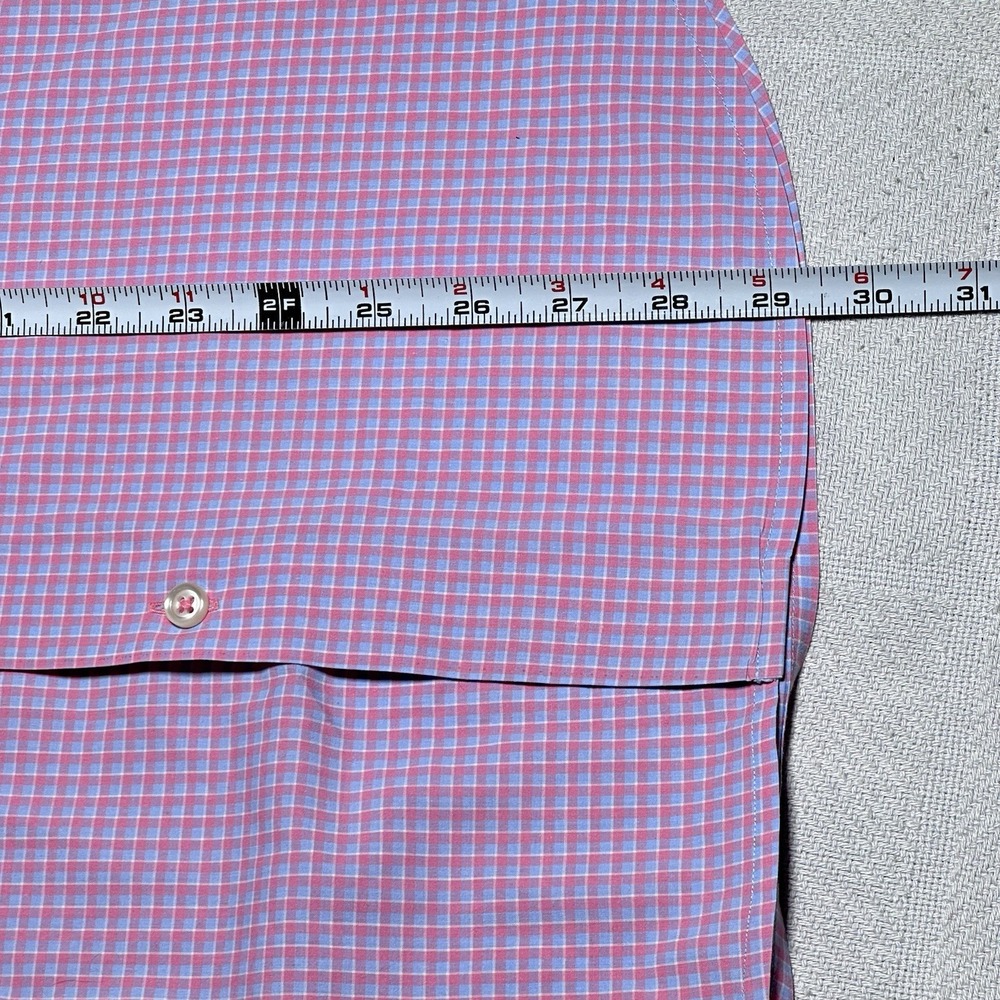 Tommy Bahama Newport Coat Button Down Shirt Mens Medium Check Plaid Floral Cuff - Picture 8 of 11